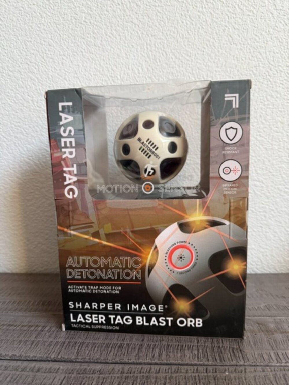 Sharper Image Laser Tag Blast Orb | Motion Detecting Laser Grenade NEW